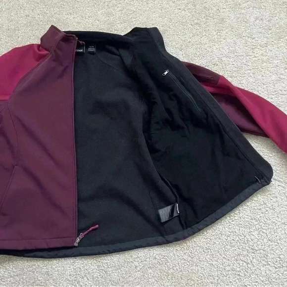 Marmot Alsek 2 Tone Mock Neck Full Zip Outdoor Jacket Soft Shell Women Size XL, - Picture 5 of 15